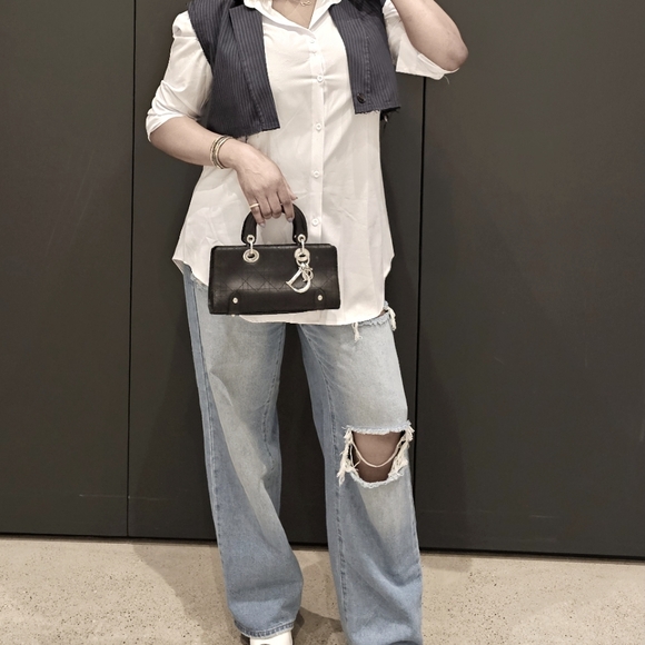 ‼️SOLD‼️Authentic Cannage lady Dior east west bag - Picture 15 of 15